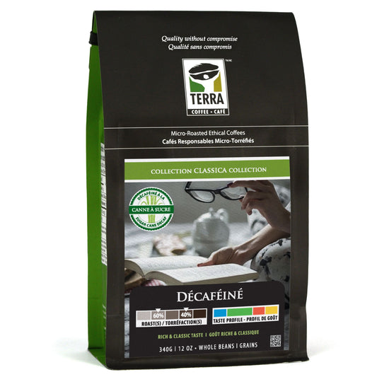 Décaféiné - Canne à Sucre E.A. (60% Brun Foncé 40% Moyen Foncé)