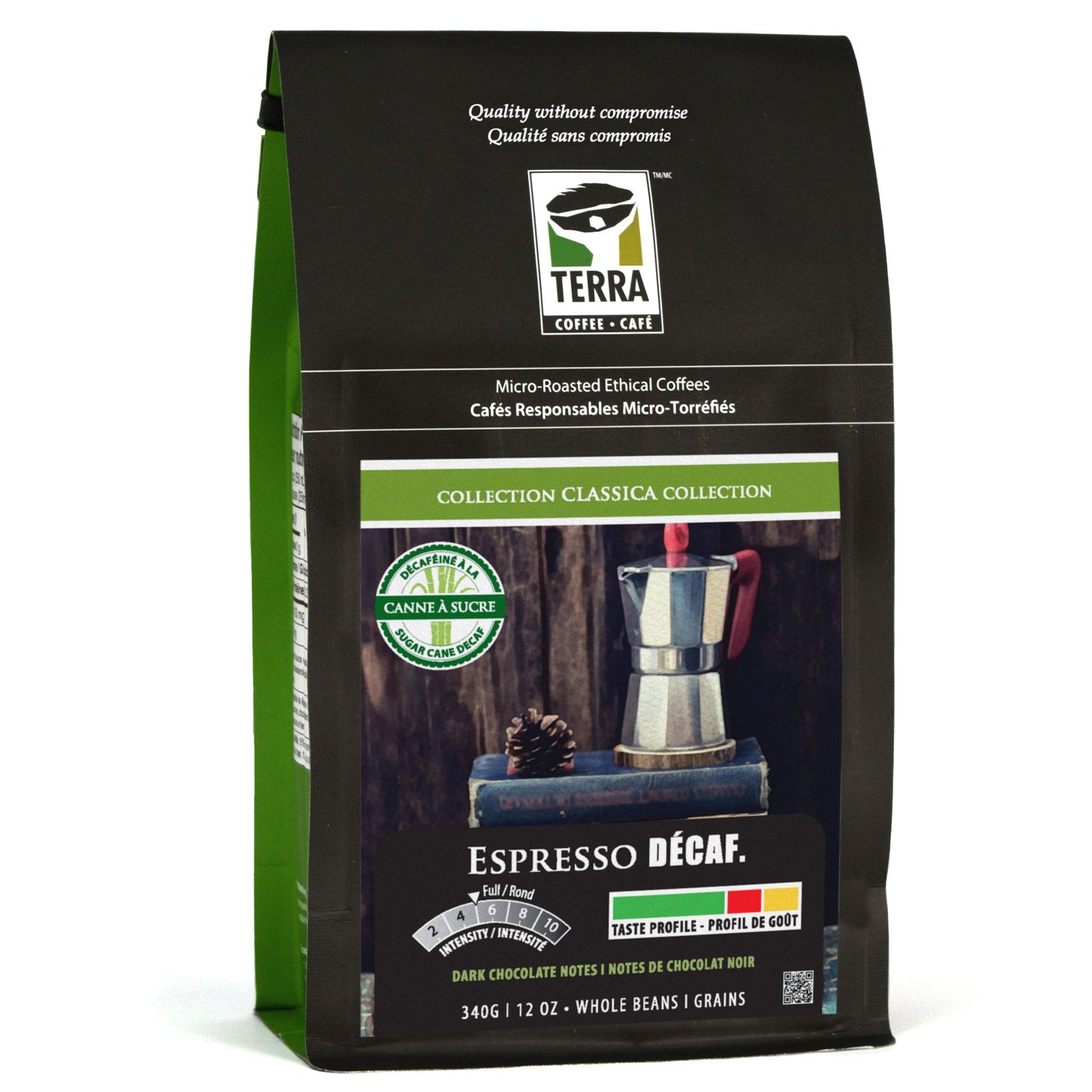Espresso Decaf - E.A. Sugar Cane (100 % Medium Dark) Coffee