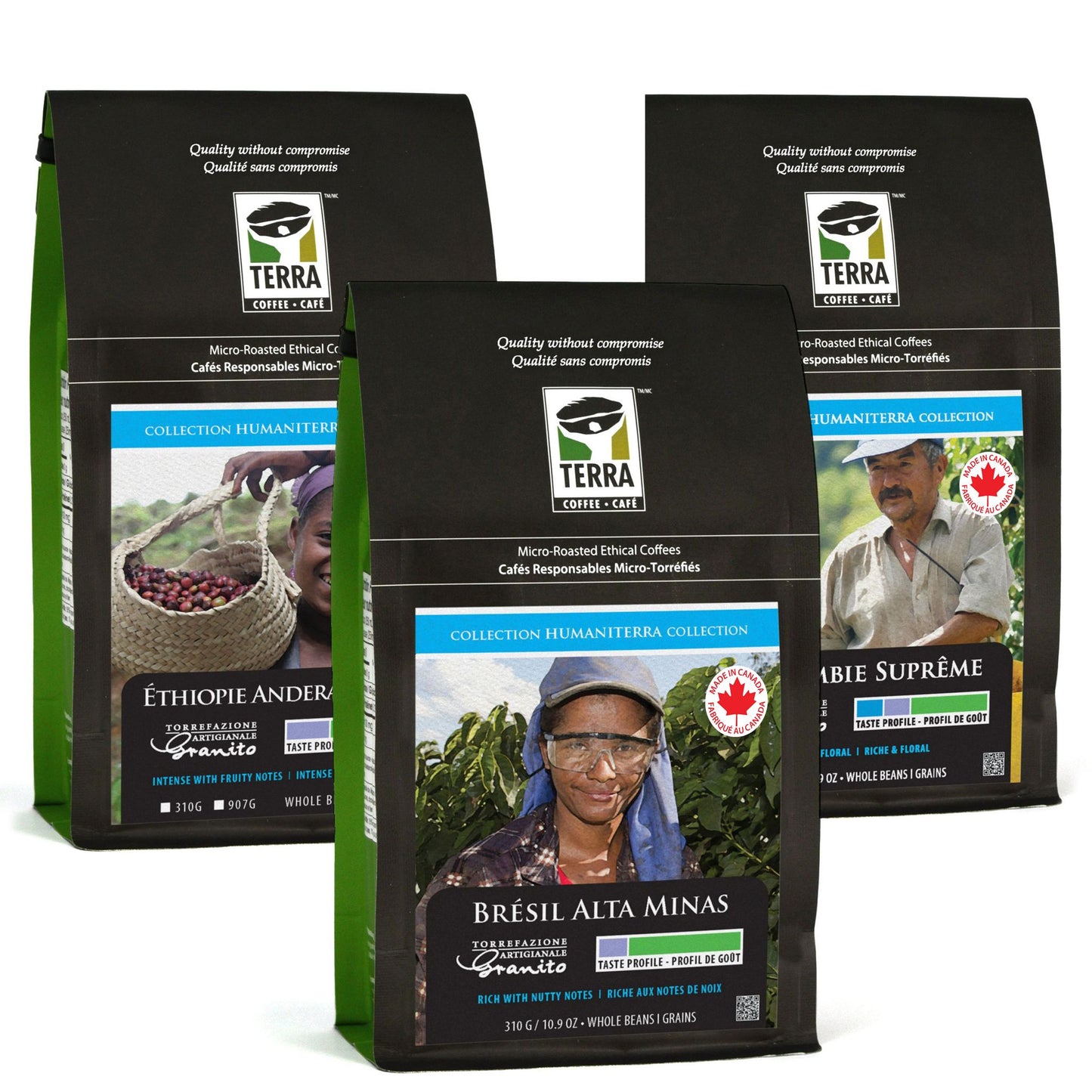 Kit Découverte à Café - Humaniterra - 3 X 310 gr