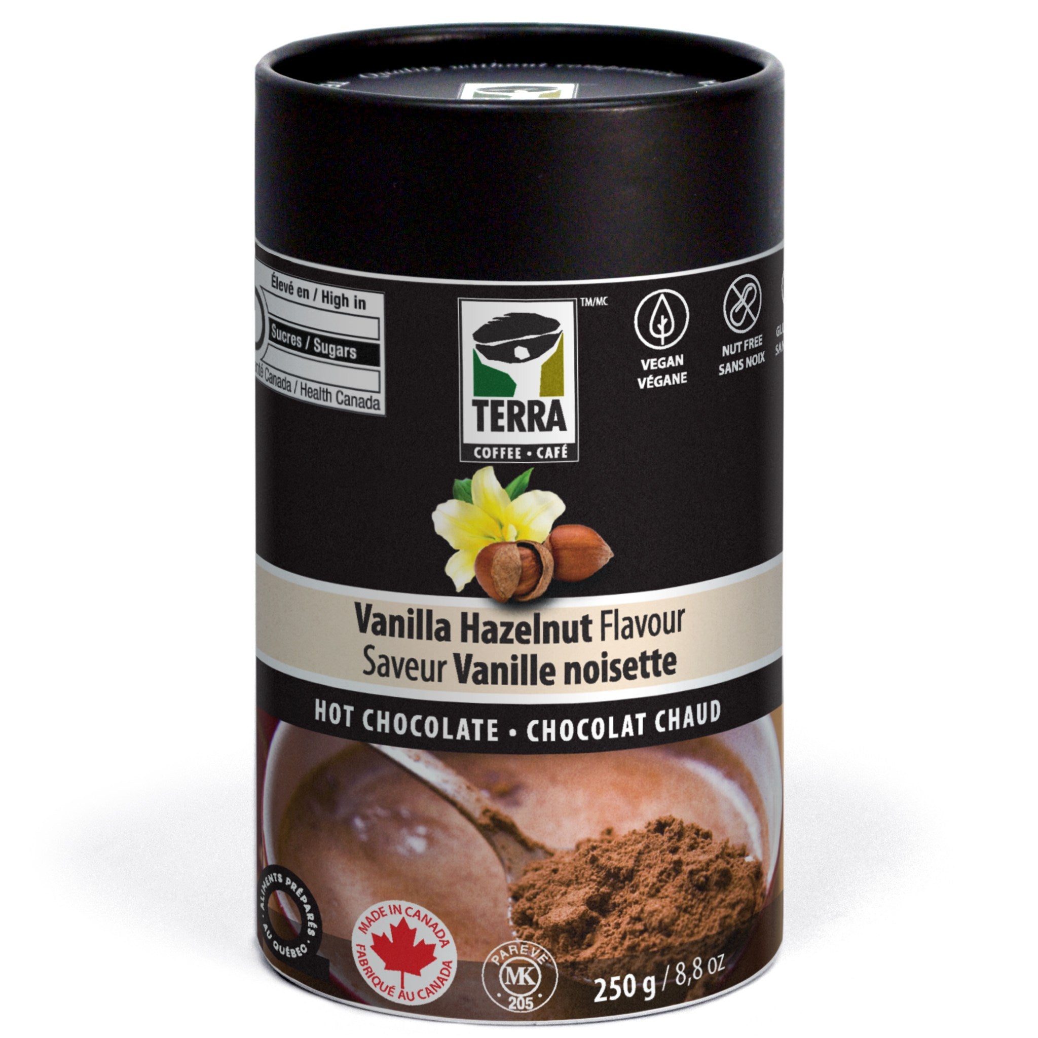 Vanilla Hazelnut Hot Chocolate│Terra Coffee & Tea