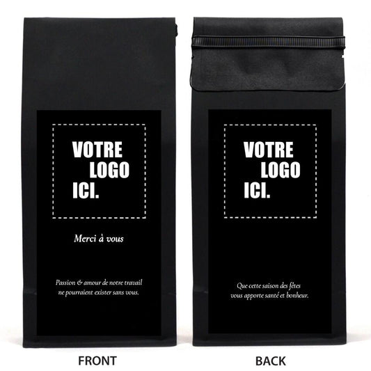 CADEAU CORPORATIF - SAC DE CAFÉ PERSONNALISÉ (FRANÇAIS)