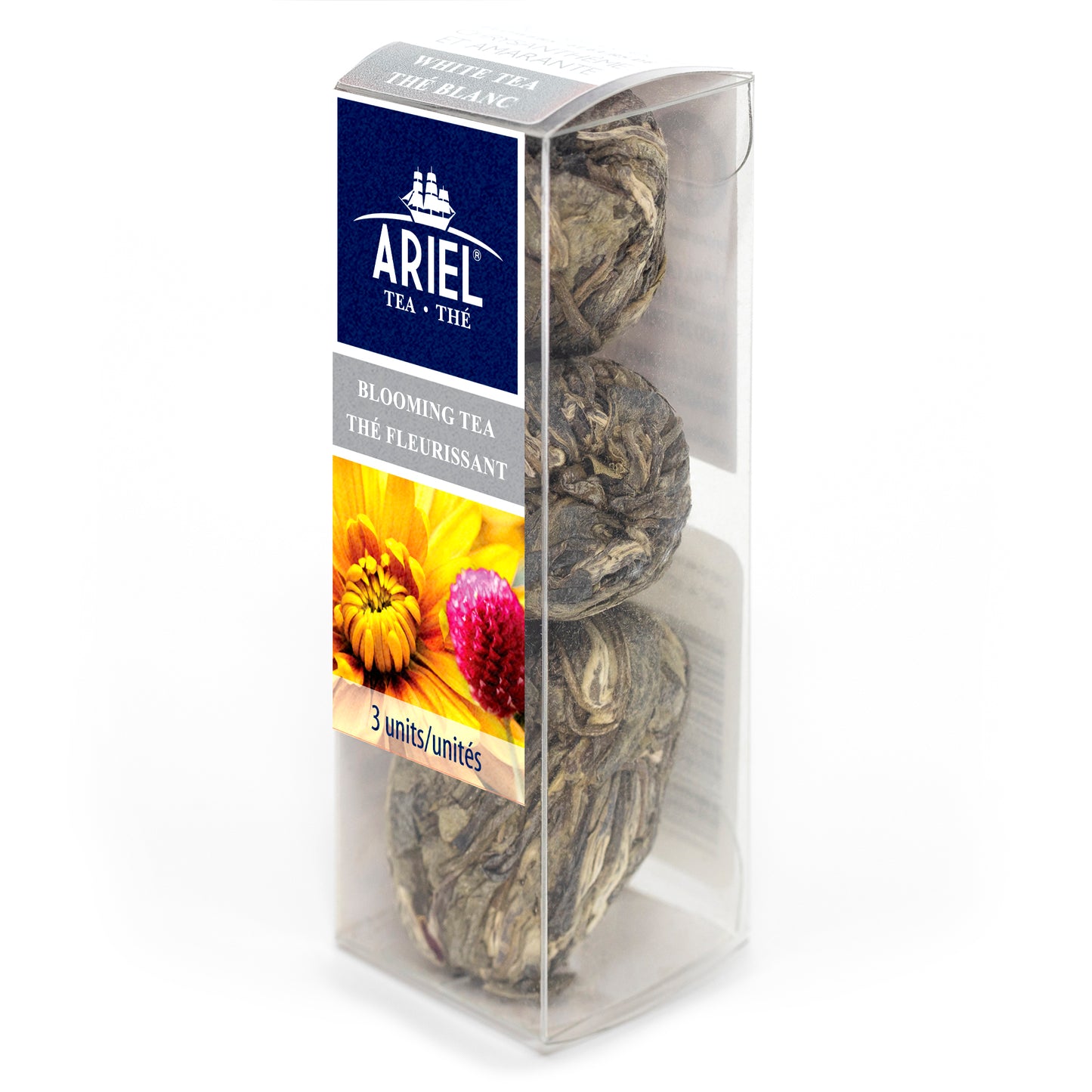 Thé Fleurissant Blanc - Chrysanthème et Amarante - Paquet de 3