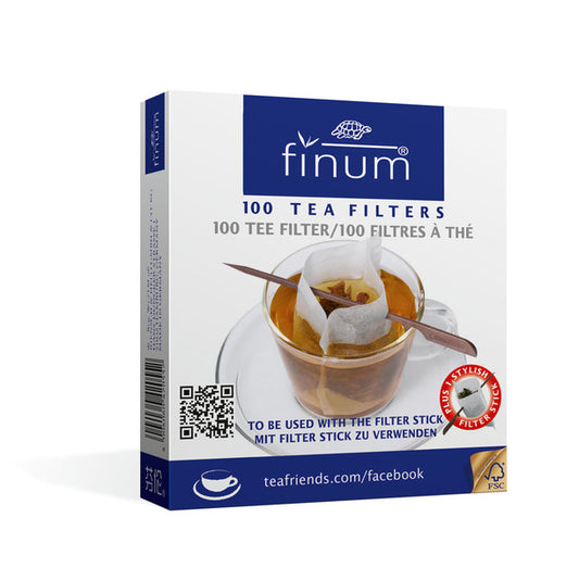 FINUM 1 CUP COFFEE & TEA FILTERS (100) WITH STICK