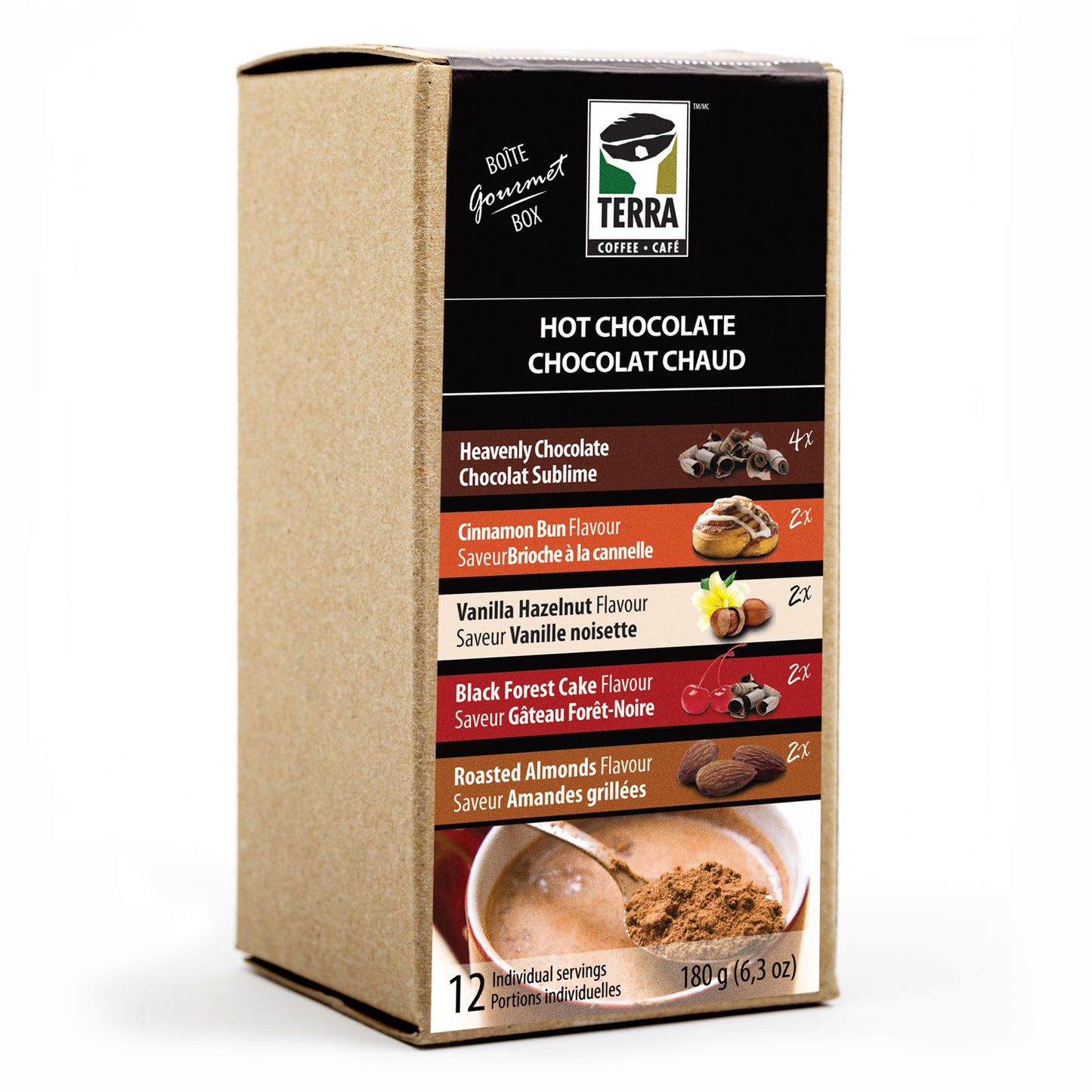 Chocolat Chaud Boîte Gourmet 12 Sachets