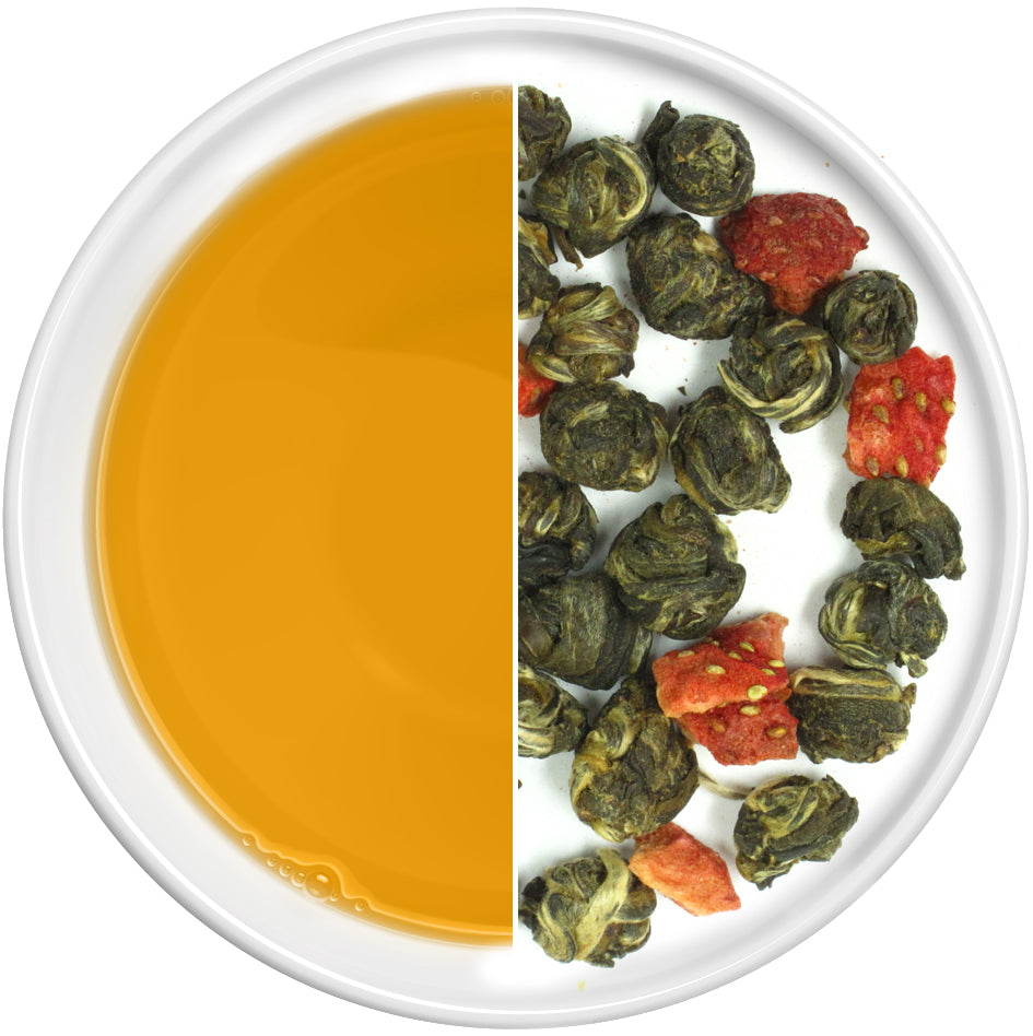 Strawberry Pearls - Green Tea