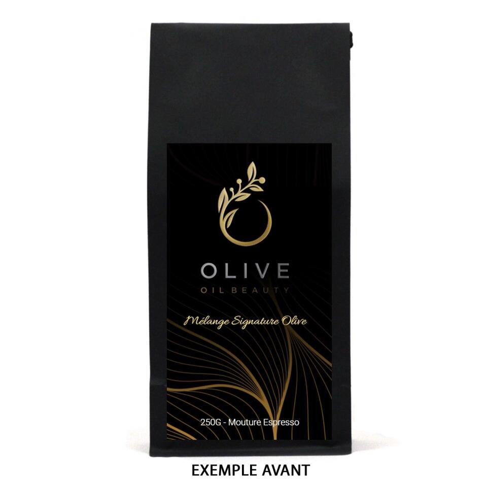 Cadeau corporatif de café personnalisé (français)