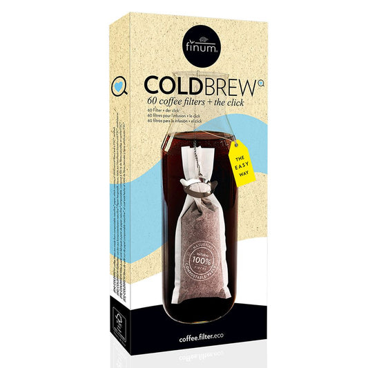 Cold Brew Coffee Kit Finum - 60 Filters with Click