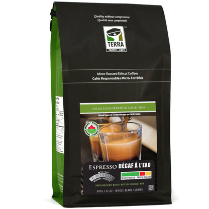Espresso Decaf - Mountain Water (100 % Medium Dark) Coffee