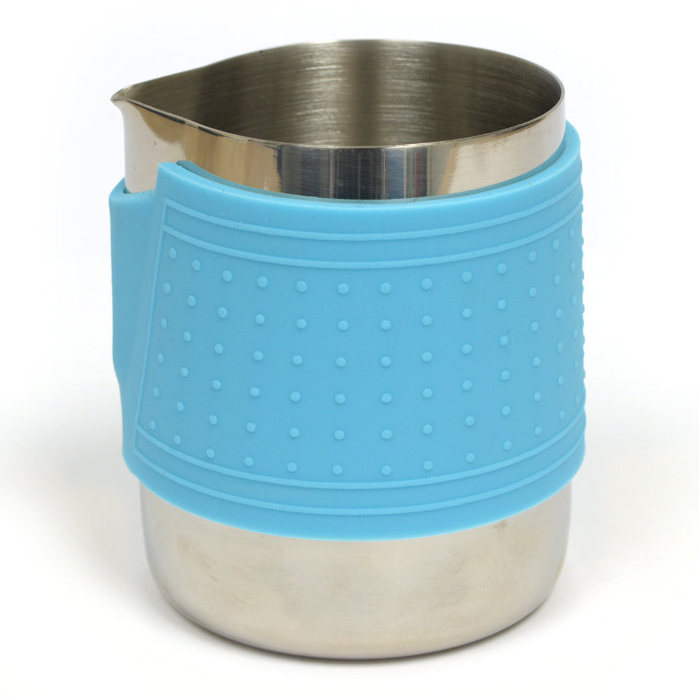 Milk Frothing Jug Handle Free - Blue 10 oz FH-H35