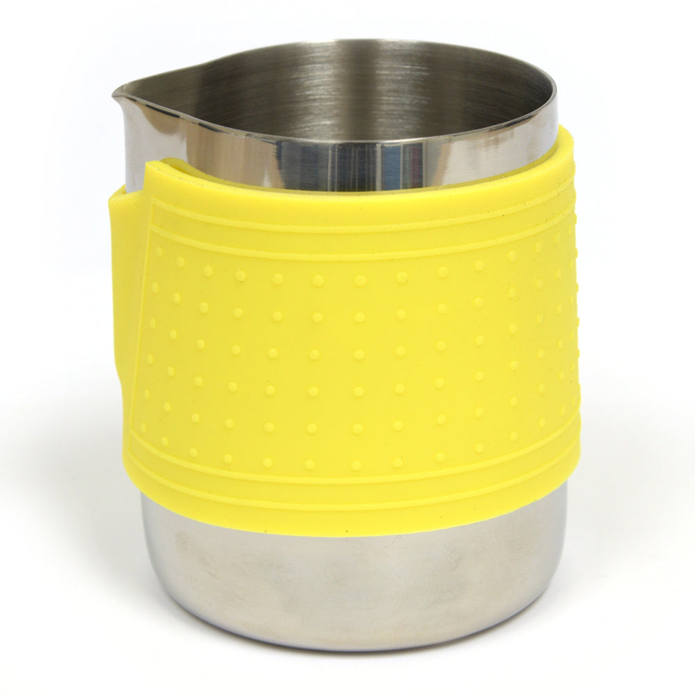 Milk Frothing Jug Handle Free - Yellow 10 oz FH-H35