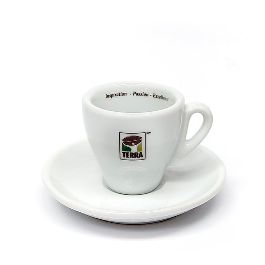 Espresso Cup & Saucer White - Terra